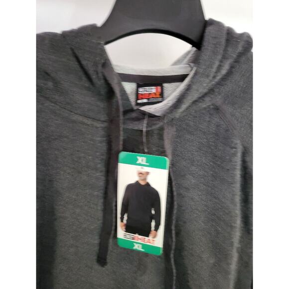 32 Degrees Men’s Comfort Terry Pullover Hoodie Hooded Sweatshirt Gray - Picture 2 of 3